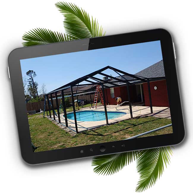 View our custom built patio and pool enclosures by McLean Construction Company General Contractor Near Panama City Beach, FL View our custom built patio and pool enclosures by McLean Construction Company General Contractor Near Panama City Beach, FL