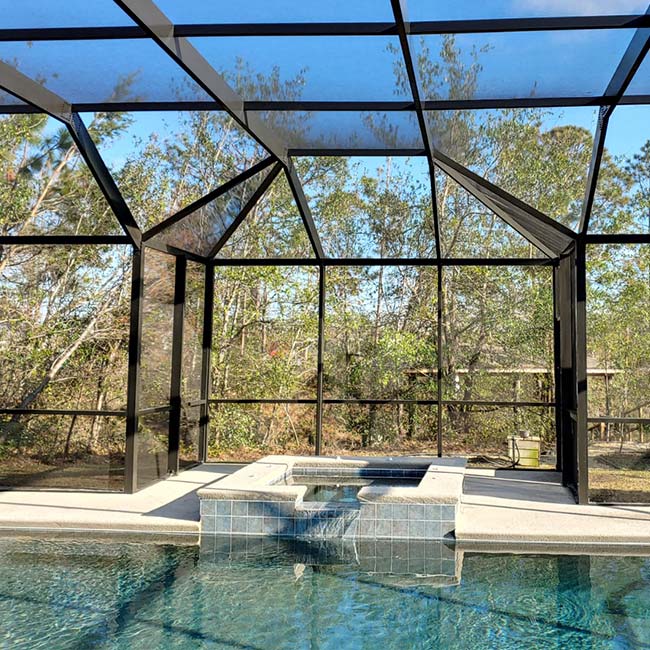 McLean Construction Company General Contractor Near Panama City Beach, FL installs custom built pool screened in enclosure McLean Construction Company General Contractor Near Panama City Beach, FL installs custom built pool screened in enclosure